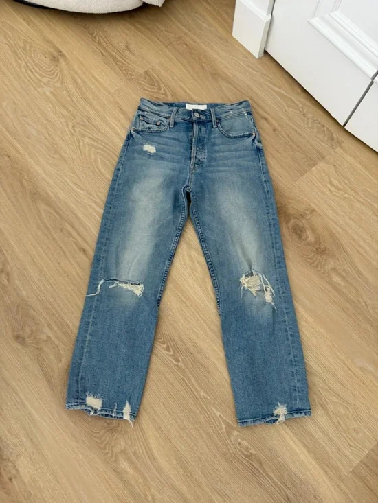 MOTHER Blue Denim Jeans - Picture 1 of 4